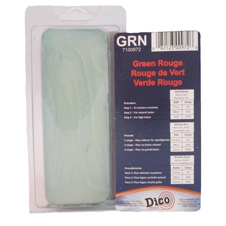 Dico Dico 7100972 Rouge Buffing Compound for Use with Buffing Wheels; Green - Brick 7100972